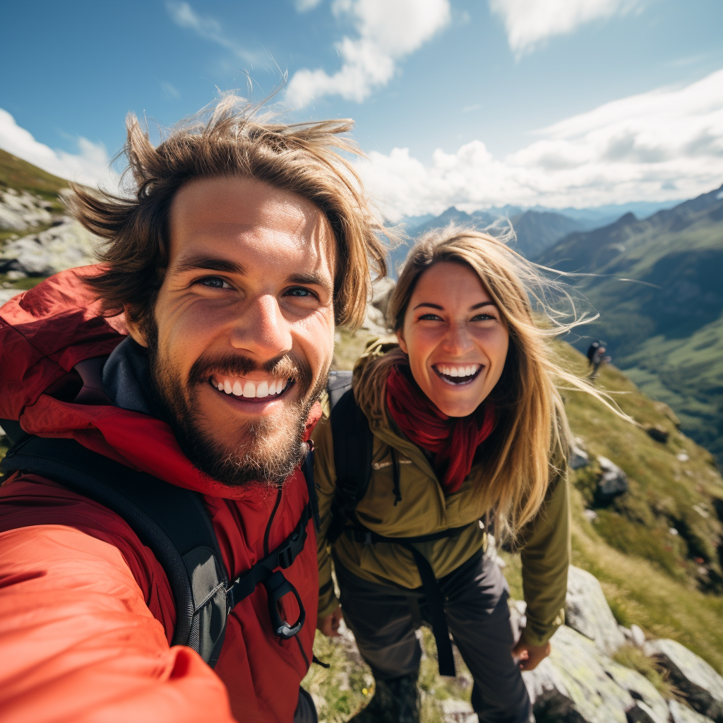 a couple enjoying an activity together